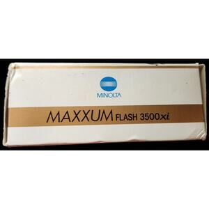 MINOLTA PROGRAM 3500XI MINOLTA SHOE MOUNT FLASH FOR MINOLTA SLR F7-3(8)